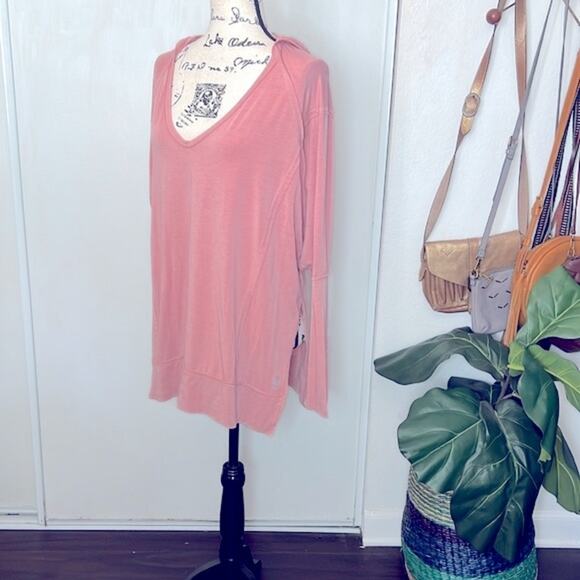 Free People Soul Circle Hooded Shirt size Medium - Picture 4 of 13